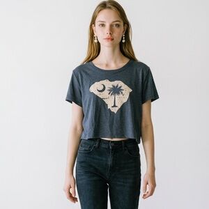 NWT Where I’m From Women’s Blue Short Sleeve Crop Top SC - Size M